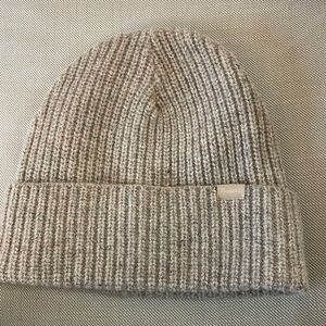 NWT Madewell Chunky Merino Wool Cuffed Beanie, color desert